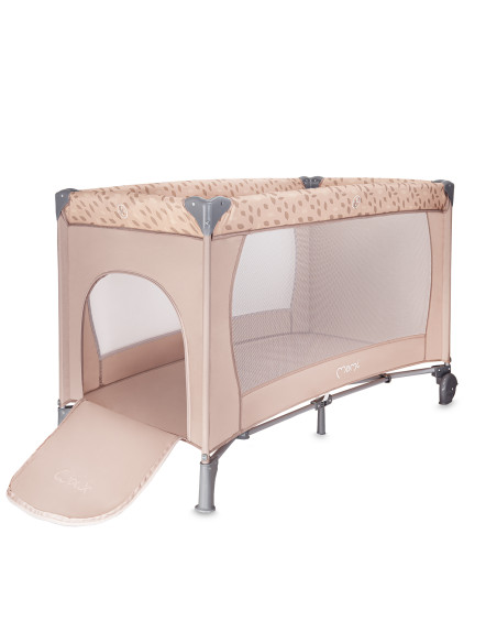 MoMi BELOVE łóżeczko turystyczne - torba do transportu w zestawie! BEŻOWE