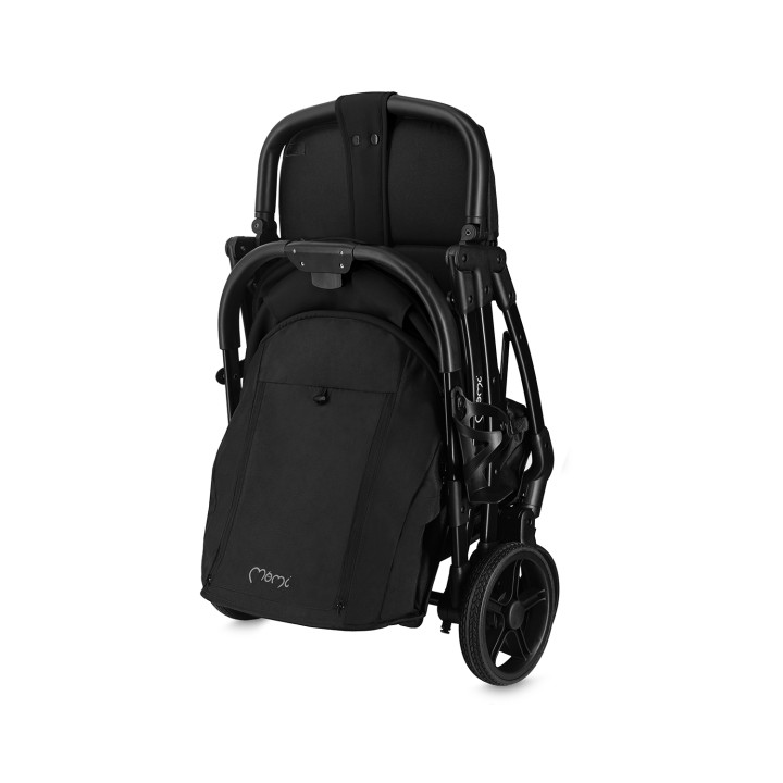 MoMi PAOLA wózek spacerowy samoskładający CZARNY