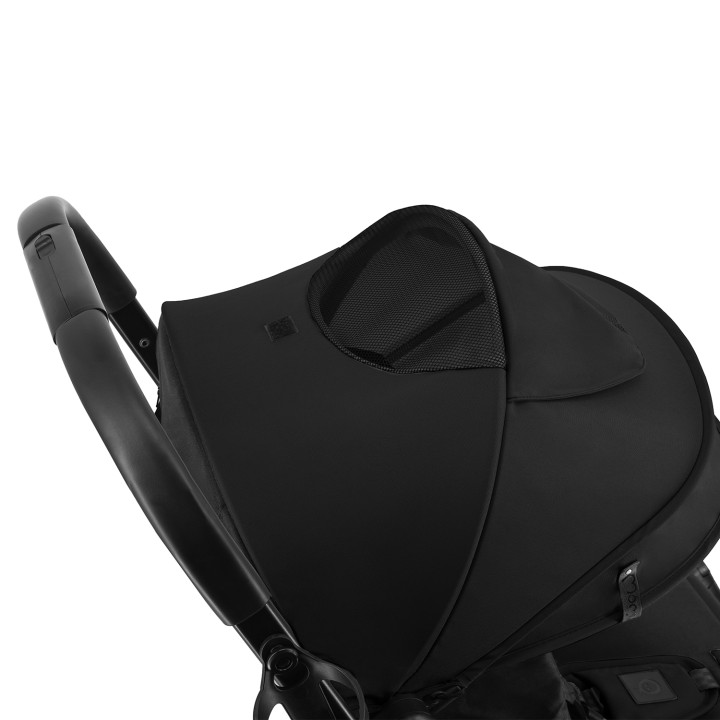 MoMi PAOLA wózek spacerowy samoskładający CZARNY