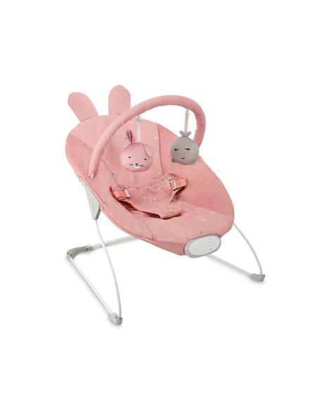 MoMi GLOSSY leżaczek RÓŻOWY