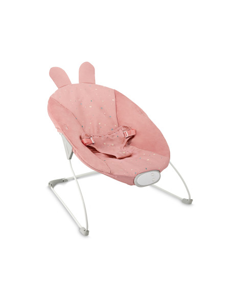 MoMi GLOSSY leżaczek RÓŻOWY