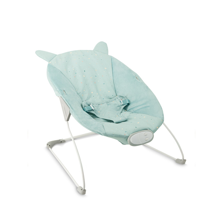 MoMi GLOSSY leżaczek NIEBIESKI