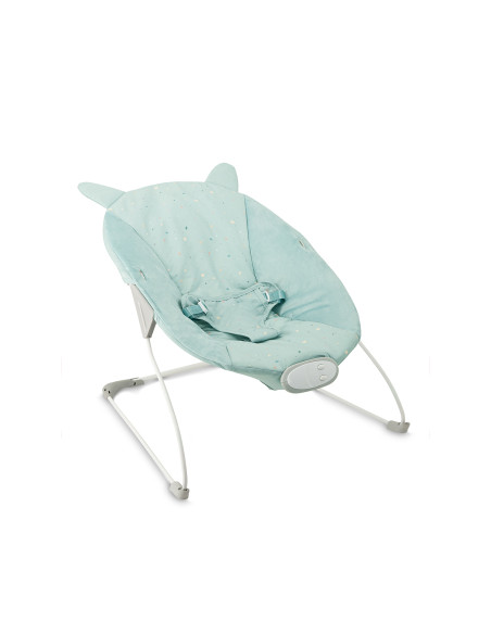 MoMi GLOSSY leżaczek NIEBIESKI