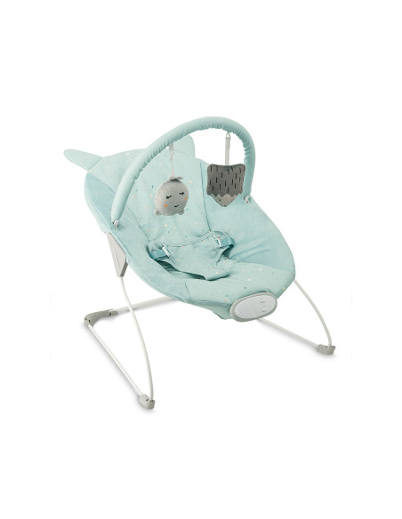 MoMi GLOSSY leżaczek NIEBIESKI