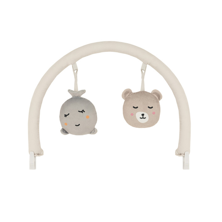 MoMi GLOSSY leżaczek BEŻOWY