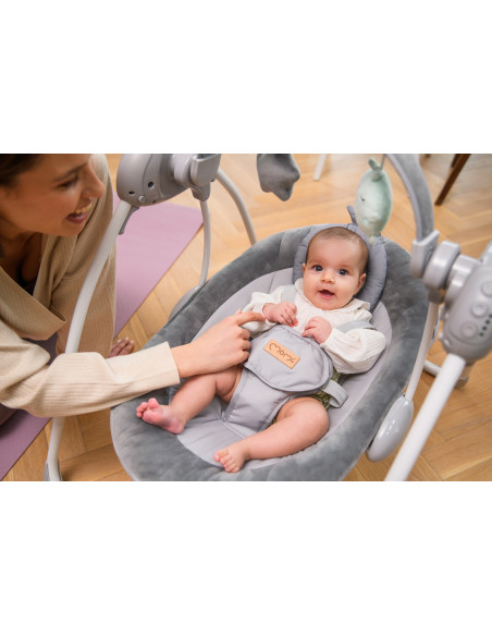 MoMi LISS bujaczek elektryczny z funkcją timera BEŻOWY