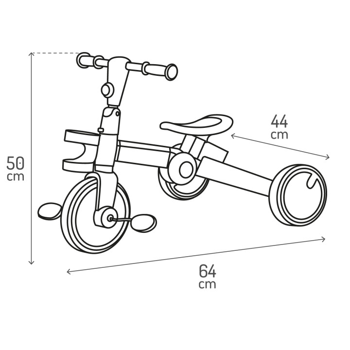 copy of MoMi SOLIVIA 4in1 Tricycle GREEN