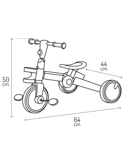 copy of MoMi SOLIVIA Kinderdreirad 4in1 GRÜN