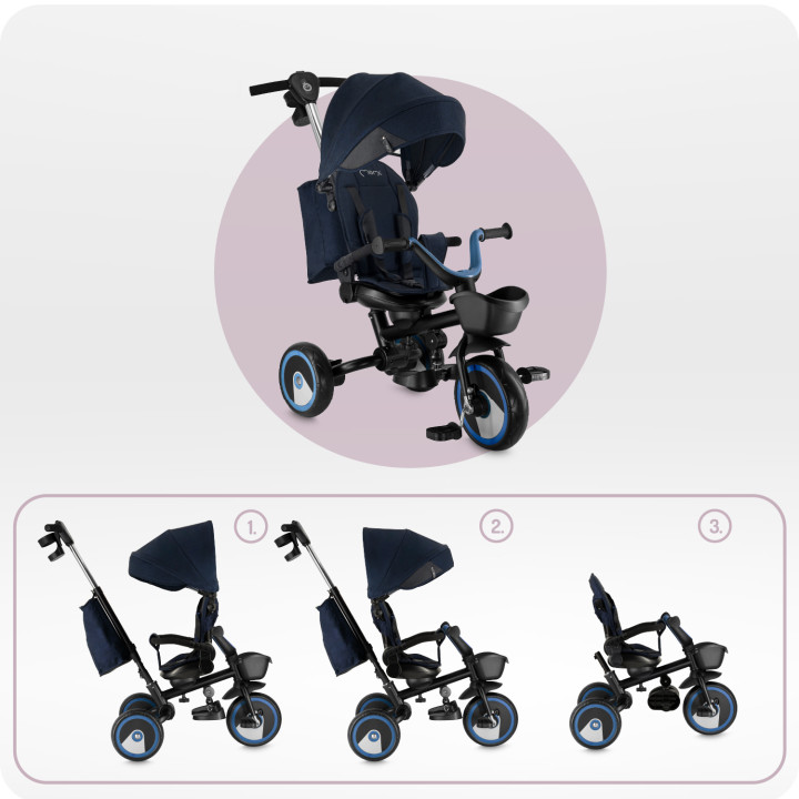 copy of MoMi SOLIVIA 4in1 Tricycle GRAY