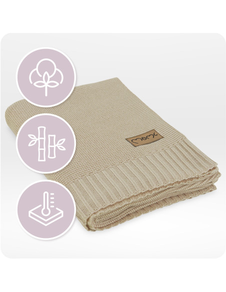 MoMi HUG Decke BEIGE