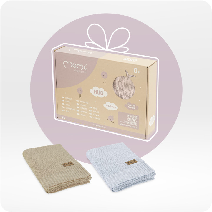 copy of MoMi HUG kocyk SZARY