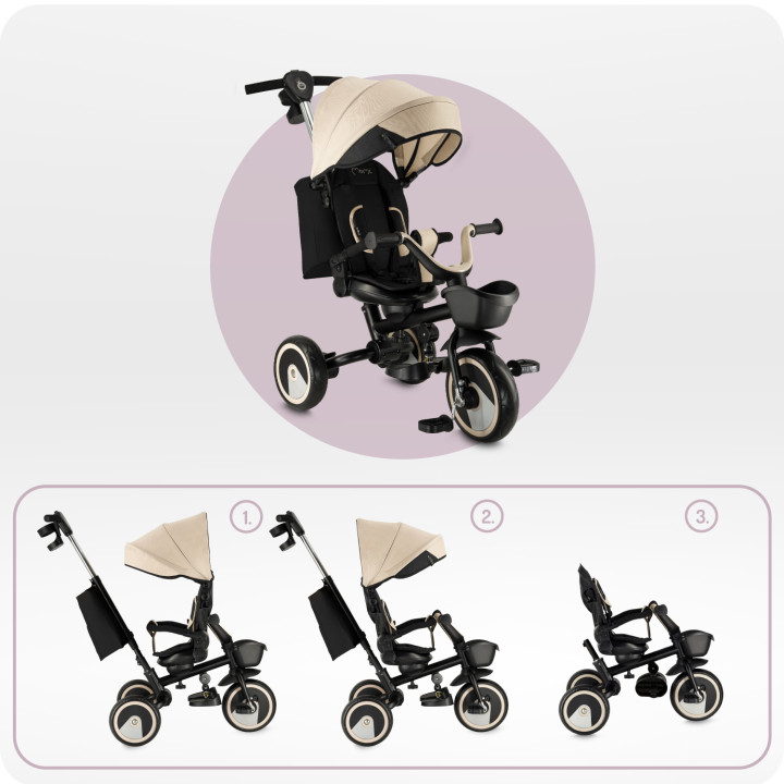 copy of MoMi SOLIVIA 4in1 Tricycle GRAY