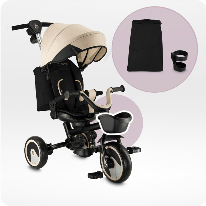 copy of MoMi SOLIVIA Kinderdreirad 4in1 GRAU