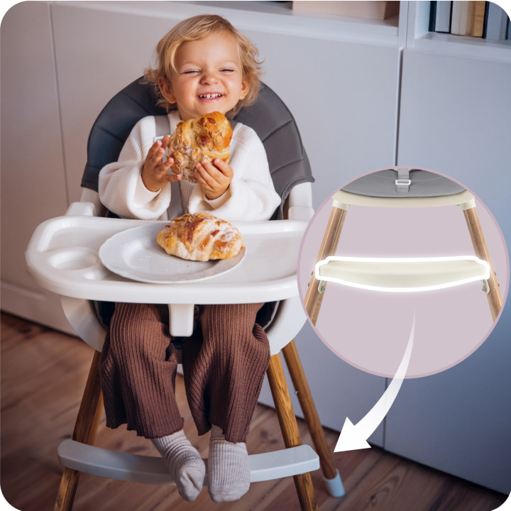 MoMi REKI feeding chair GREY