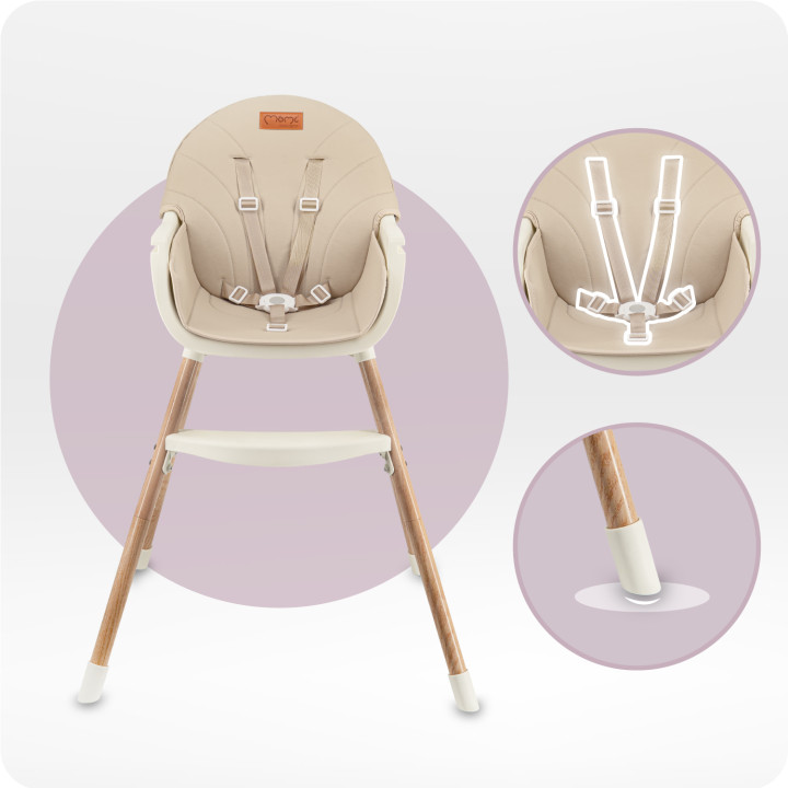 copy of MoMi REKI feeding chair BLACK