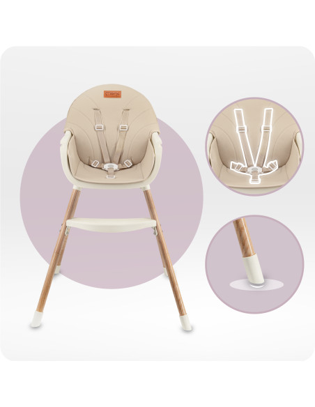 copy of MoMi REKI feeding chair BLACK