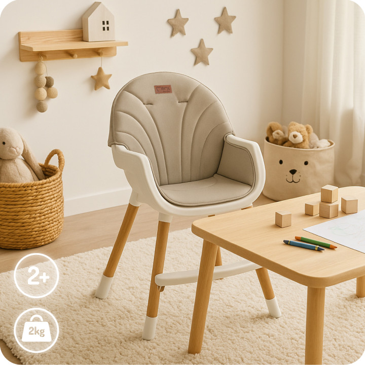 copy of MoMi REKI feeding chair BLACK