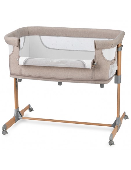 MoMi SMART BED łóżeczko dostawne 4w1 BEŻOWE