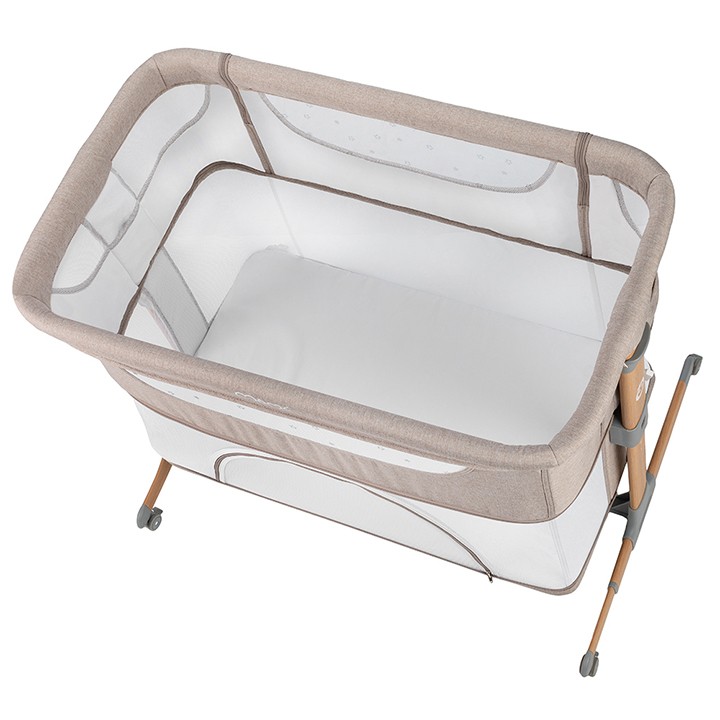 MoMi SMART BED łóżeczko dostawne 4w1 BEŻOWE