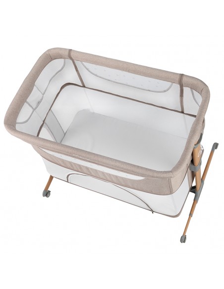 MoMi SMART BED łóżeczko dostawne 4w1 BEŻOWE