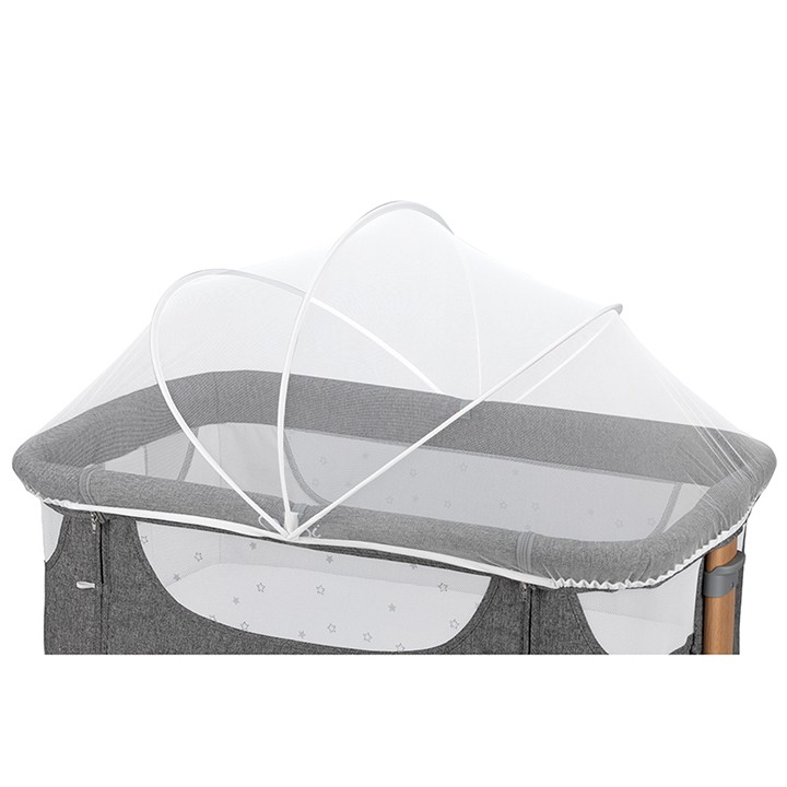MoMi SMART BED łóżeczko dostawne 4w1 SZARE