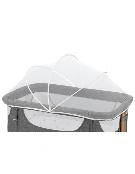 MoMi SMART BED łóżeczko dostawne 4w1 SZARE