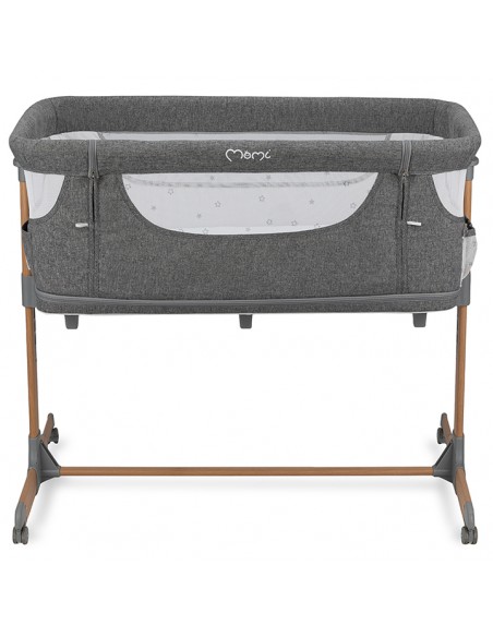 MoMi SMART BED łóżeczko dostawne 4w1 SZARE