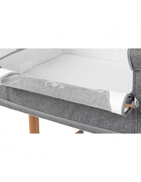 MoMi SMART BED łóżeczko dostawne 4w1 SZARE