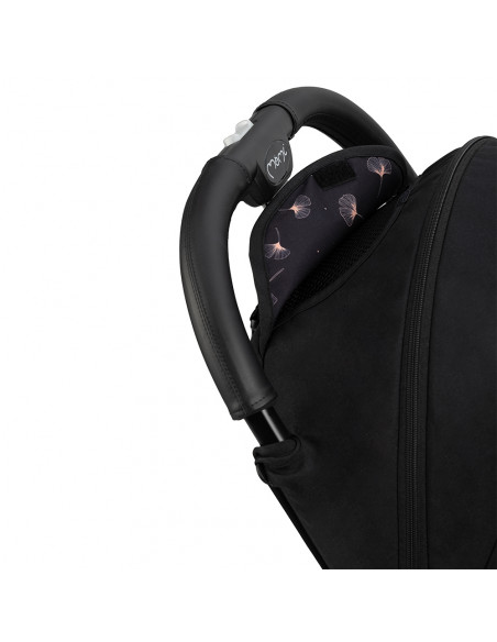 MoMi ESTELLE DAKAR  wózek spacerowy z kompletem akcesoriów w zestawie! CZARNO-ZŁOTY