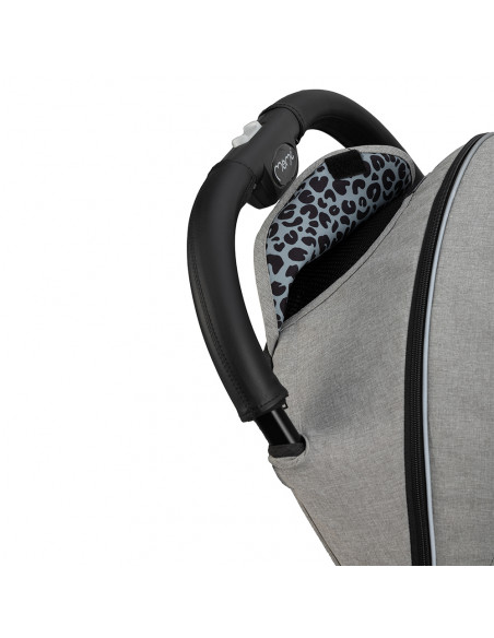 MoMi ESTELLE DAKAR wózek spacerowy z kompletem akcesoriów w zestawie! SZARO-ZŁOTY