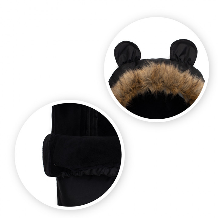 MoMi  COZY śpiworek do wózka CZARNY