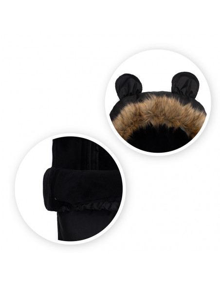 MoMi  COZY śpiworek do wózka CZARNY