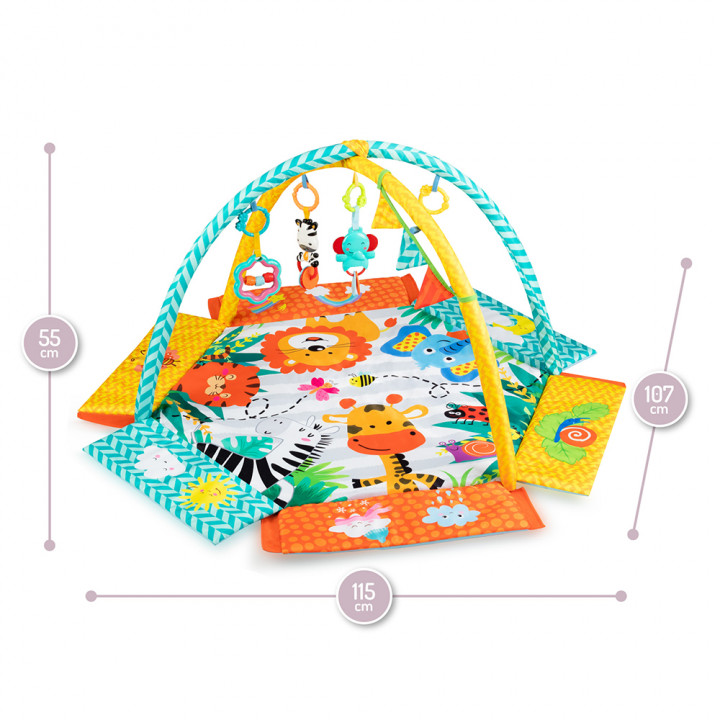 MoMi MULTI 2w1  kolorowa mata edukacyjna, basen...