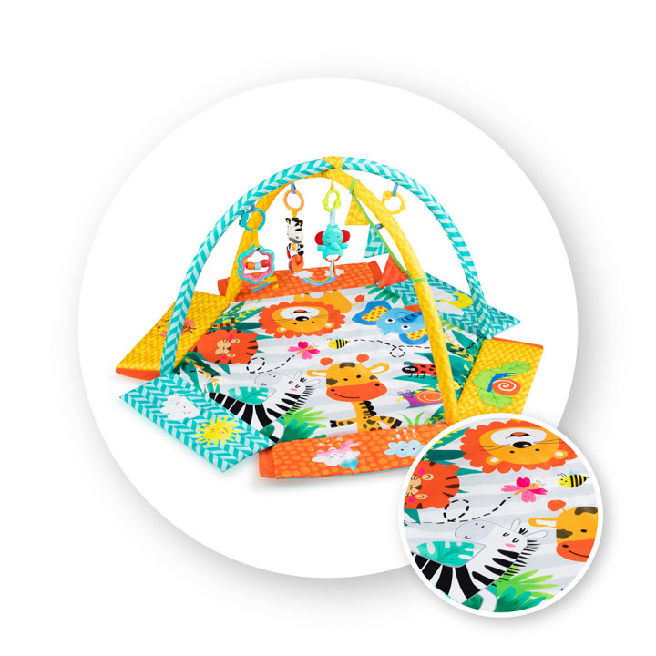 MoMi MULTI 2w1  kolorowa mata edukacyjna, basen...