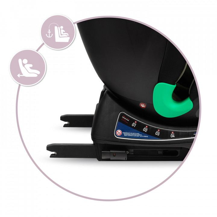 MoMi URSO fotelik samochodowy od 40 do 150cm KHAKI