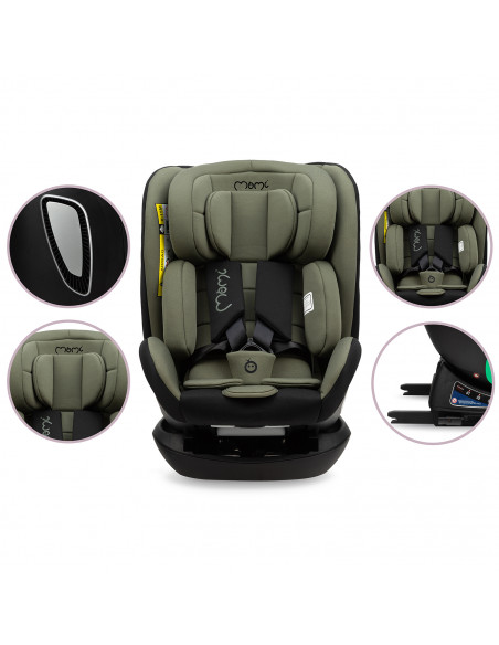 MoMi URSO fotelik samochodowy od 40 do 150cm KHAKI