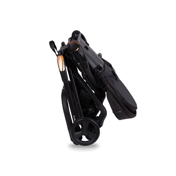 MoMi ADELLE wózek spacerowy 360 ° CZARNO-CZERWONY