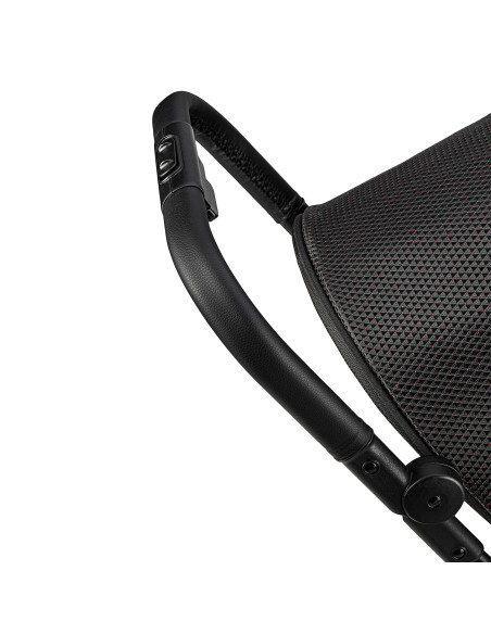 MoMi ADELLE wózek spacerowy 360 ° CZARNO-CZERWONY