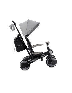 MoMi SOLIVIA Kinderdreirad 4in1 GRAU 2
