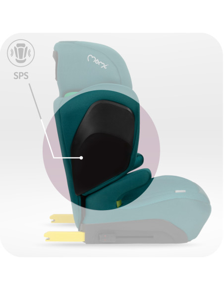 MoMi MEI Car Seat 100–150 cm GREEN