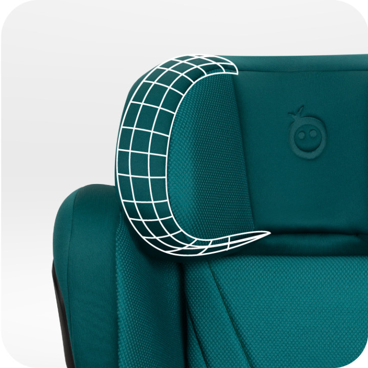 MoMi MEI Car Seat 100–150 cm GREEN