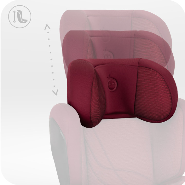 Autositz MoMi MEI von 100 bis 150 cm ROT