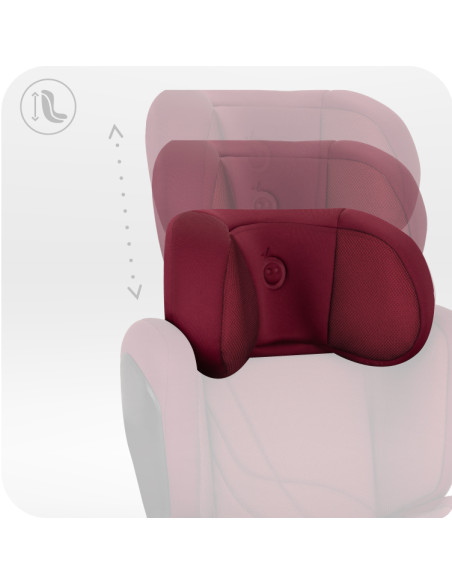 Fotelik samochodowy MoMi MEI od 100 do 150 cm CZERWONY