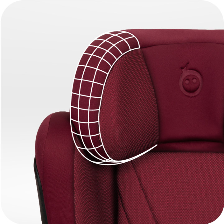 Autositz MoMi MEI von 100 bis 150 cm ROT