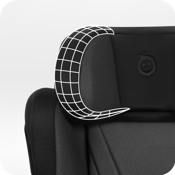 Autositz MoMi MEI von 100 bis 150 cm SCHWARZ