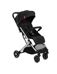 MoMi ESTELLE LIGHT wózek spacerowy CZARNO-SREBRNY