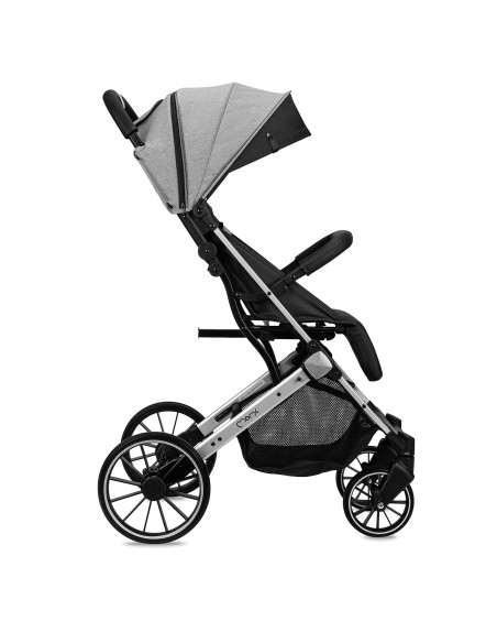 Wózek spacerowy MoMi ESTELLE PLUS LIGHT LEOPARD SZARY