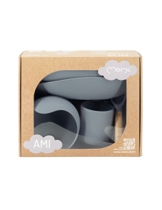 MoMi AMI silicone dish set for children GRAY 2