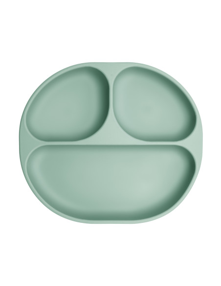 MoMi AMI silicone dish set for children GREEN