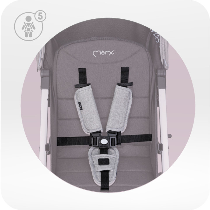 MoMi ESTELLE LIGHT PLUS stroller GRAY